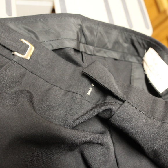 Raffinati Adjustable Waist Black Tuxedo Trousers Mens 36 to 38R - Picture 2 of 3